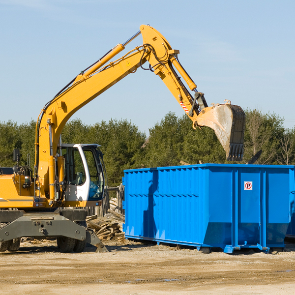 are there any restrictions on where a residential dumpster can be placed in West Des Moines